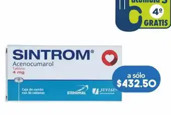 Farmacia San Pablo Sintrom 30 tabletas caja oferta