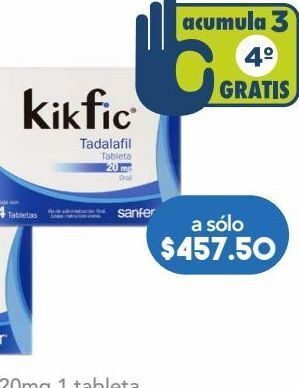 Farmacia San Pablo Kikfic 4 tableta caja oferta