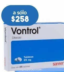 Farmacia San Pablo Vontrol 25 tableta caja oferta