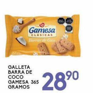 Galleta barra de coco gamesa 365g