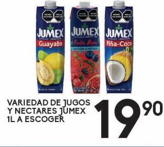 Alsuper Variedad de jugos y nectares jumex 1l oferta