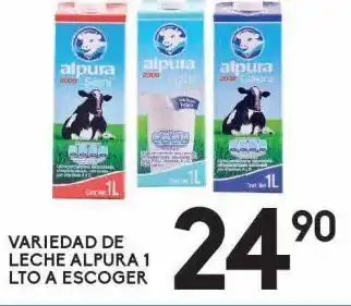 Variedad de leche alpura 1lt