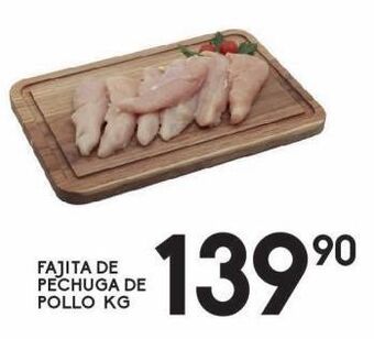 Alsuper Fajita de pechuga de pollo kg oferta