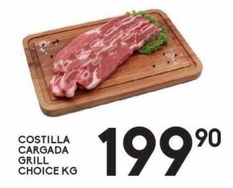Alsuper Costilla cargada grill choice kg oferta