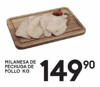 Alsuper Milanesa de pechuga de pollo kg oferta