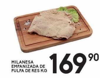 Alsuper Milanesa empanizada de pulpa de res kg oferta