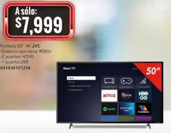 JVC TV 50" 4K