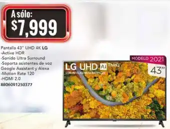 City Club LG 43" UHD 4K oferta