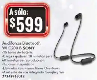 Sony WI C200 B Audifonos Bluetooth