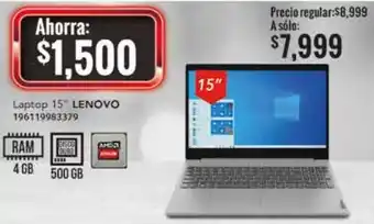 City Club Lenovo Laptop 15" oferta