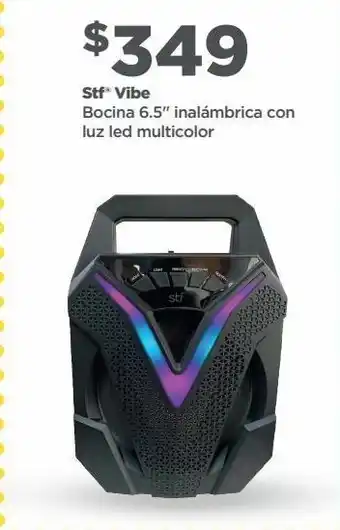 Bodega Aurrerá Stf vibe bocina 6.5" inalámbrica con luz led multicolor oferta