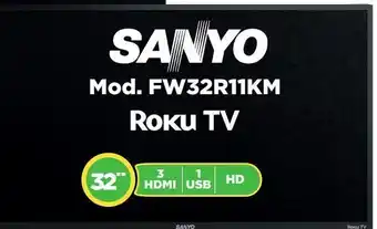 Bodega Aurrerá Pantalla sanyo roku tv 32" oferta