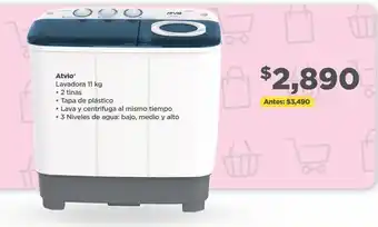 Bodega Aurrerá Atvio lavadora 11 kg oferta