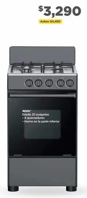 Bodega Aurrerá Atvio estufa 20 pulgadas oferta
