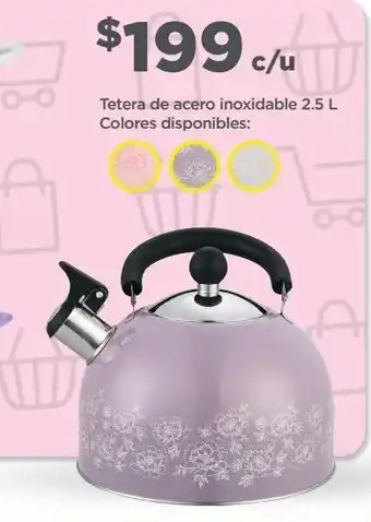 Tetera de acero inoxidable 2.5 l