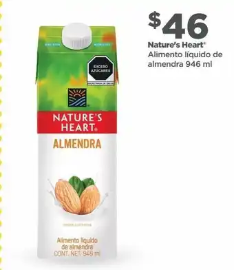 Bodega Aurrerá Nature's heart® alimento líquido de almendra 946 ml oferta