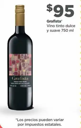 Grafista vino tinto dulce y suave 750 ml