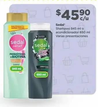 Bodega Aurrerá Sedal shampoo 845 ml o acondicionador 650 ml oferta
