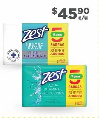 Bodega Aurrerá Jabón de tocador zest oferta
