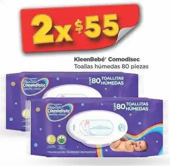 Bodega Aurrerá Kleenbebé comodisec toallas húmedas 80 piezas oferta