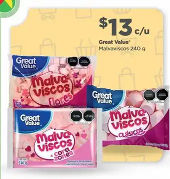 Bodega Aurrerá Malvaviscos great value 240 g oferta