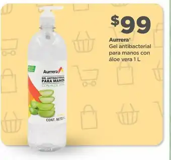 Bodega Aurrerá Gel antibacterial aurrera para manos con áloe vera 1 l oferta