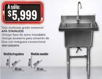 City Club Afa Stainless Tarja Multiusos Grado Comerial oferta