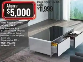 City Club Home Craft Mesa Frigobar Smart oferta