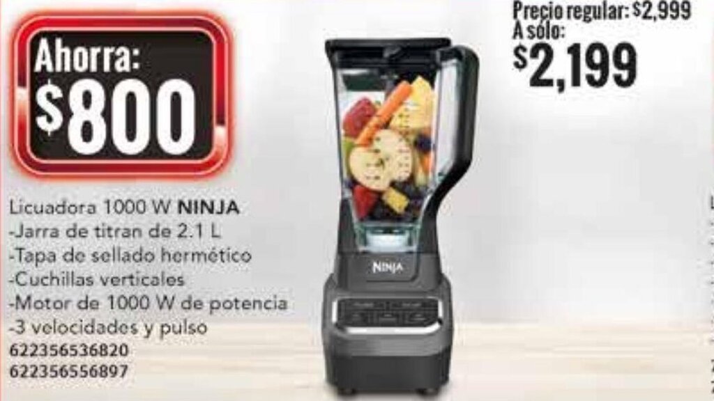 City Club Ninja Licuadora 1000W oferta