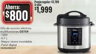 Oster Olla de Cocción Eléctrica Multifunciones 5.7L
