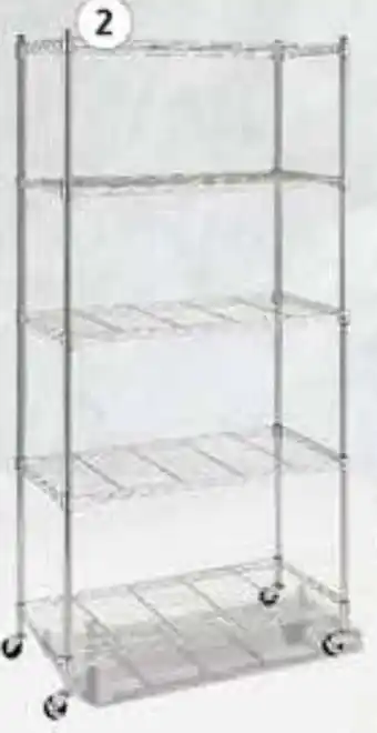 City Club Member's Choice Estante Móvil Cromado 5 Niveles 189cm x 45,6cm x 91cm oferta