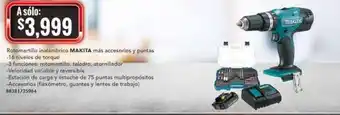 City Club Makita Rotomartillo Inalámbrico Más Accesorios y Puntas oferta