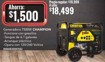 City Club Champion Generadora 7500W oferta