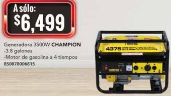 City Club Champion Generadora 3500W oferta