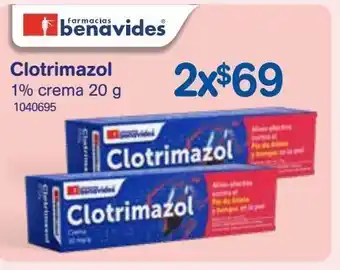 Farmacias Benavides Fabe clotrimazol 1% 20 gr cre oferta