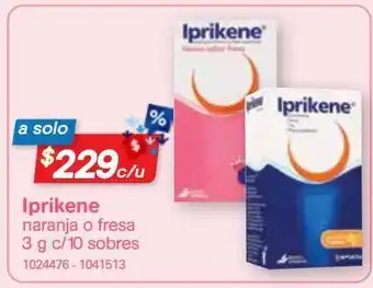 Farmacias Benavides Iprikene naranja o fresa 3g c/10 sobres oferta
