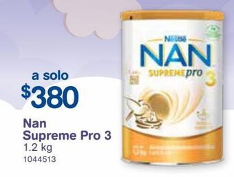 Farmacias Benavides Nan supreme pro 3 1.2 kg oferta