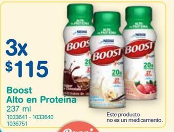 Farmacias Benavides Boost alto en proteína 237ml oferta