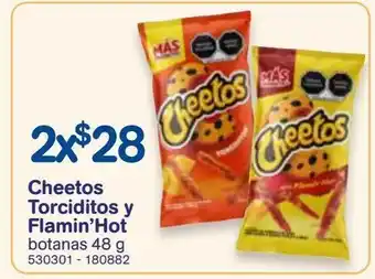 Farmacias Benavides Cheetos torciditos y flamin’hot botanas 48 g oferta