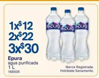 Farmacias Benavides Epura agua purificada 1 l oferta