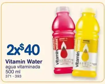 Farmacias Benavides Vitamin water agua vitaminada 500 ml oferta