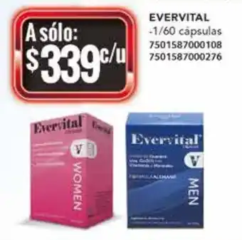Evervital Men / Women 1/60 cápsulas