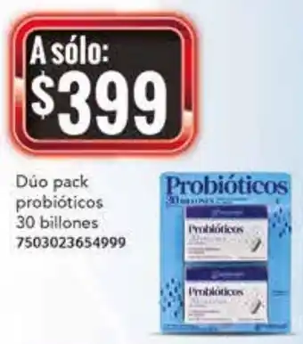 Probióticos 30 Billones Dúo Pack
