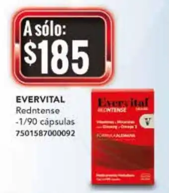 City Club Evervital Redntense 1/90 cápsulas oferta