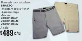 City Club Drazzo Bermuda para Caballero oferta
