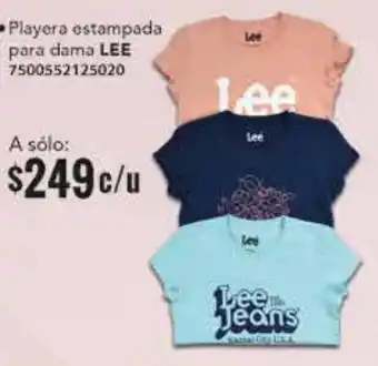 City Club Lee Playera Estampada para Dama oferta