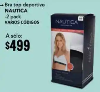 Nautica Bra Top Deportivo 2 pack