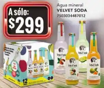 City Club Velvet Soda Agua Mineral oferta