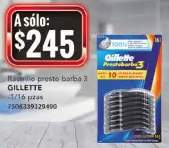City Club Gillette Rastrillo Prestobarba 3 1/16 pzas oferta