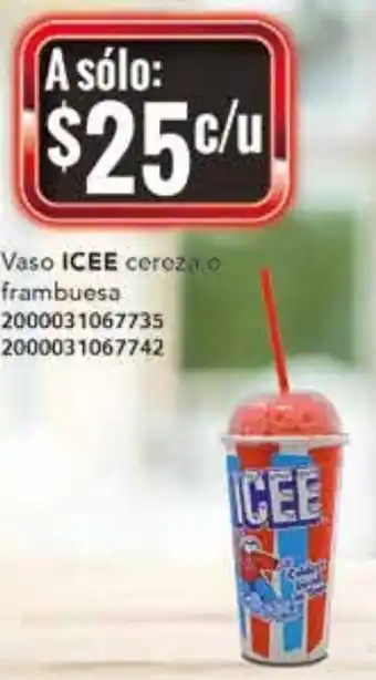 Icee Vaso Cereza o Frambuesa